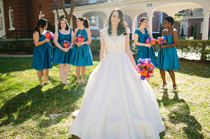 A Colorful Vintage Eclectic Winter Park Wedding via TheELD.com