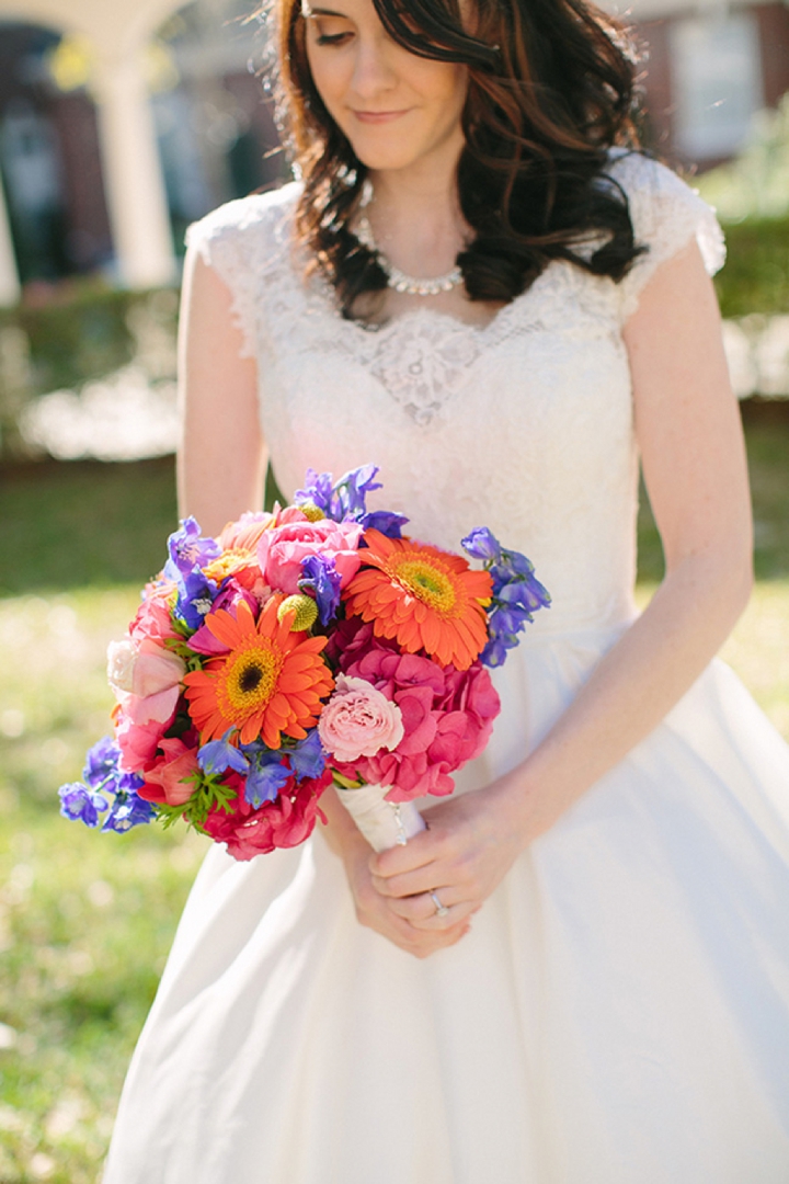 A Colorful Vintage Eclectic Winter Park Wedding via TheELD.com