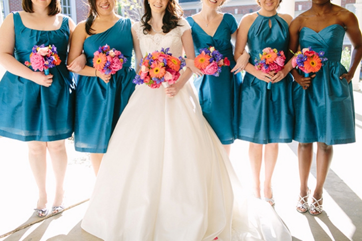 A Colorful Vintage Eclectic Winter Park Wedding via TheELD.com