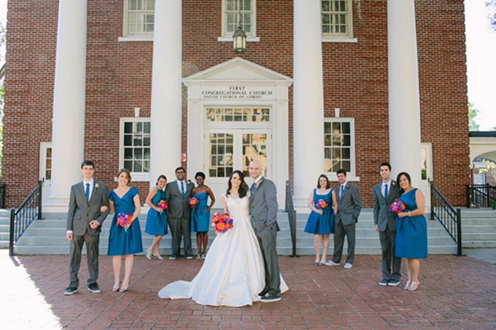 A Colorful Vintage Eclectic Winter Park Wedding via TheELD.com