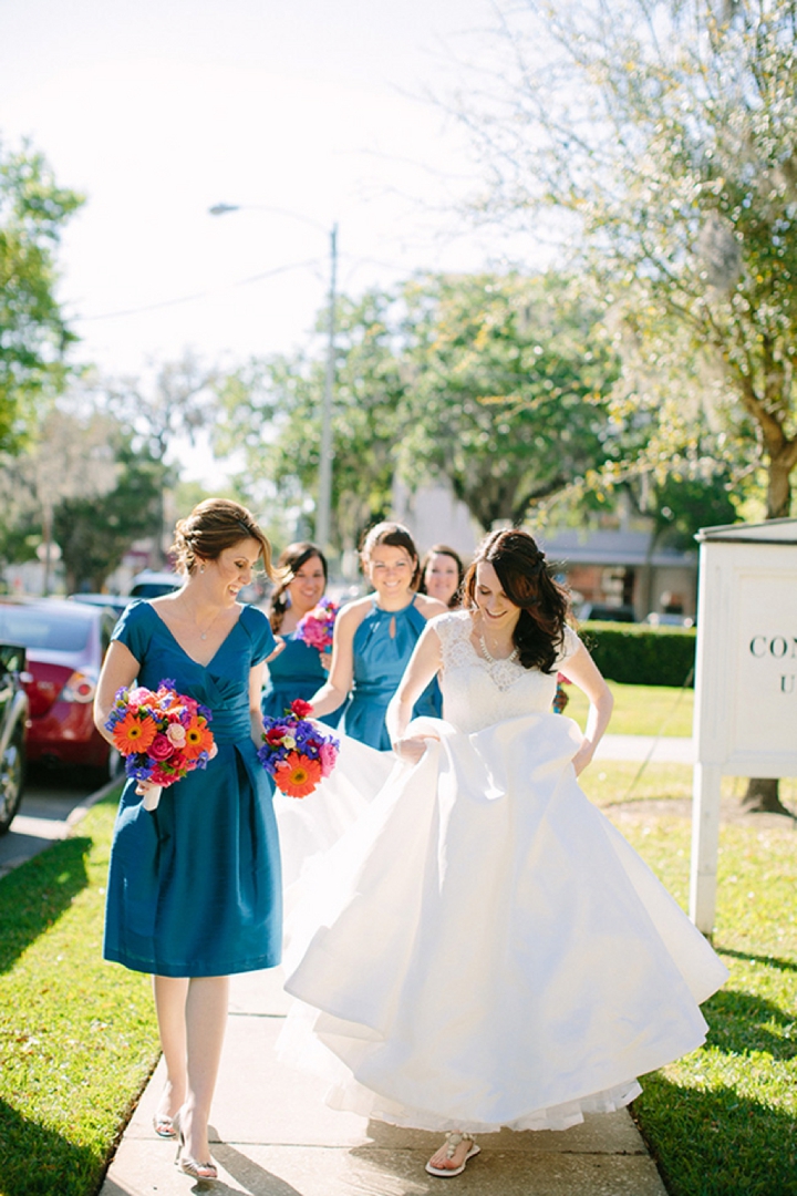 A Colorful Vintage Eclectic Winter Park Wedding via TheELD.com