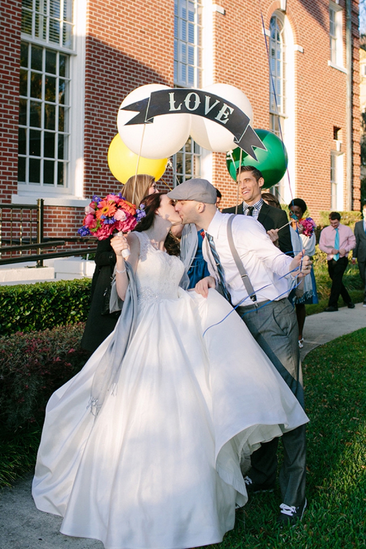 A Colorful Vintage Eclectic Winter Park Wedding via TheELD.com