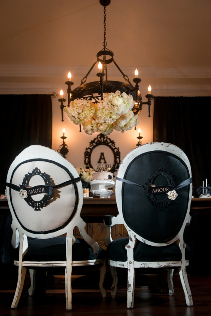 Elegant Halloween Inspired Engagement Party Ideas via TheELD.com