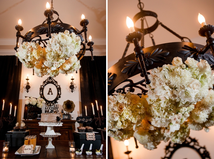 Elegant Halloween Inspired Engagement Party Ideas via TheELD.com