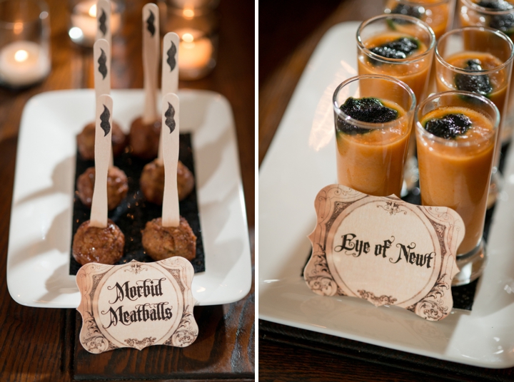 Elegant Halloween Inspired Engagement Party Ideas via TheELD.com