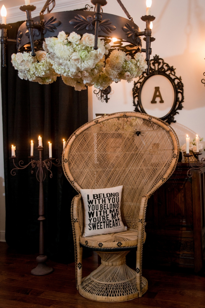 Elegant Halloween Inspired Engagement Party Ideas via TheELD.com