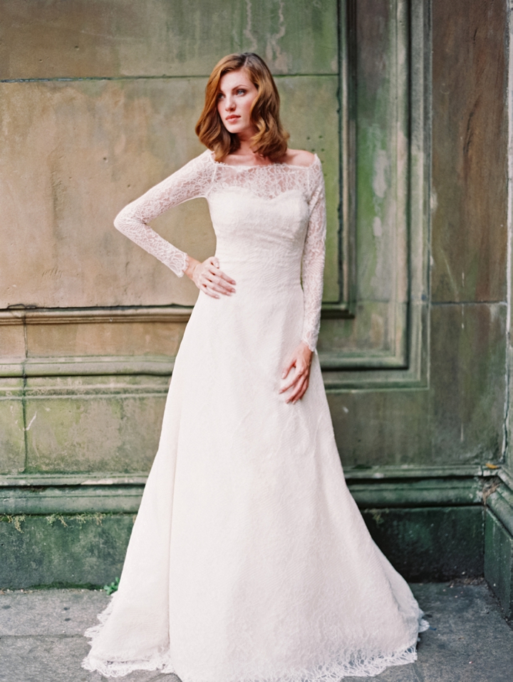 25 Stunning Non Strapless Wedding Dresses via TheELD.com