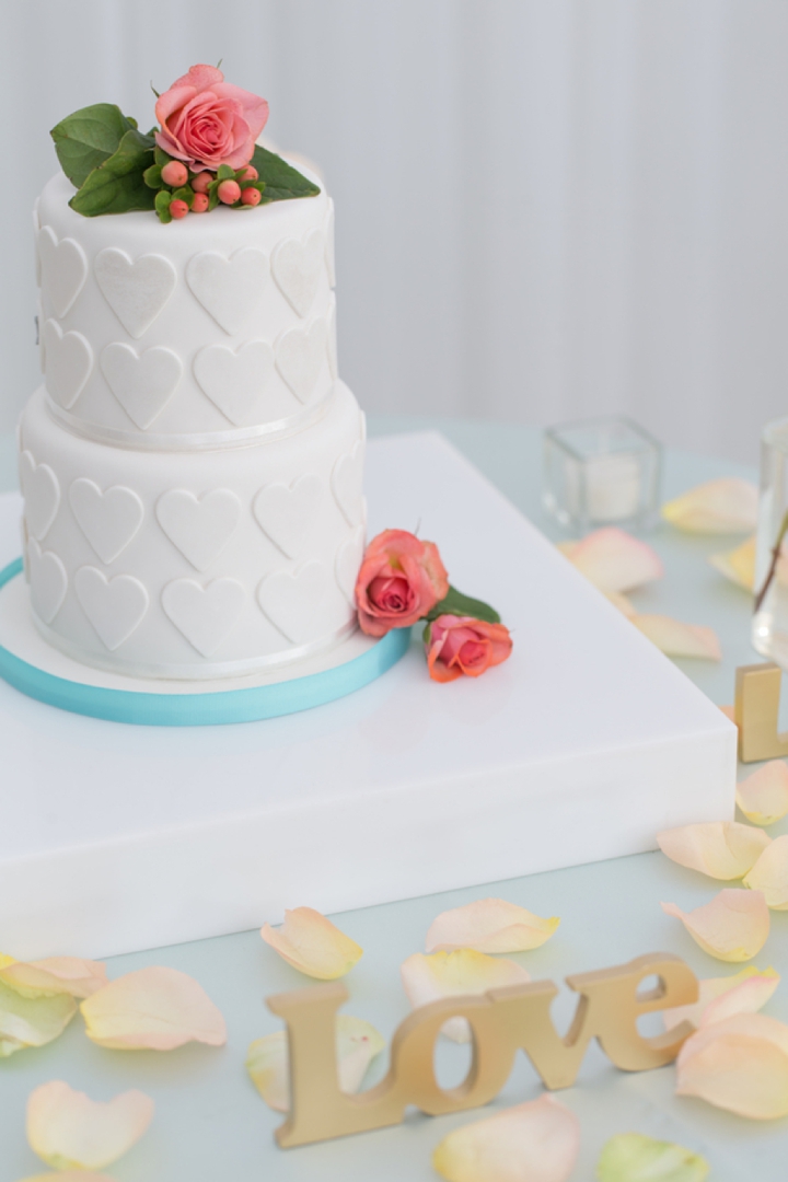 Modern Peach and Mint Wedding Inspiration via TheELD.com