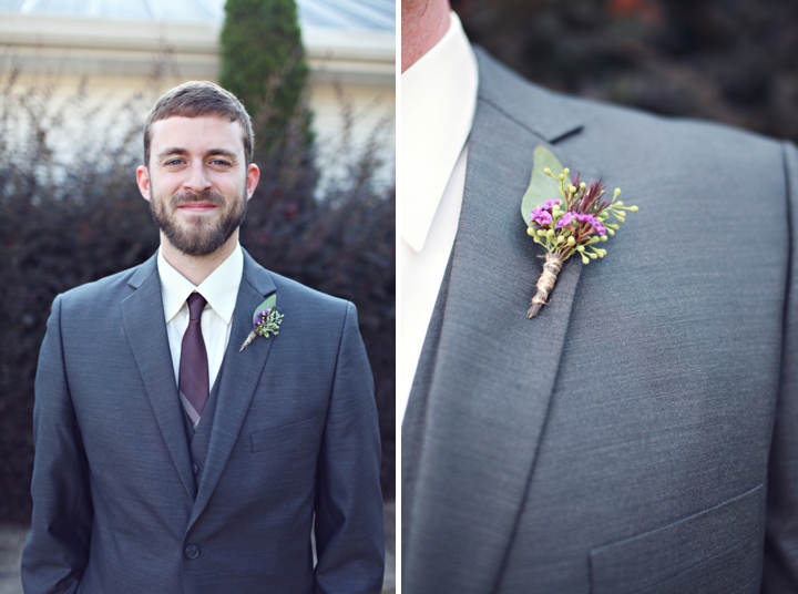 A Fall Purple and Champagne Alabama Wedding via TheELD.com