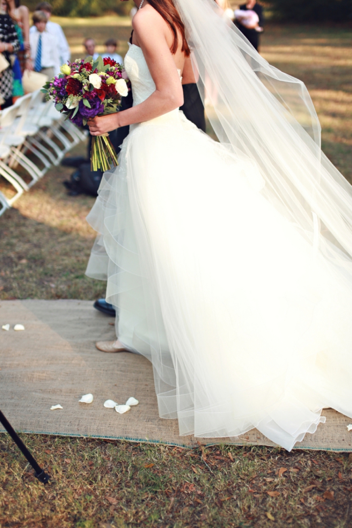 A Fall Purple and Champagne Alabama Wedding via TheELD.com