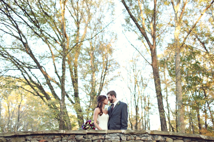 A Fall Purple and Champagne Alabama Wedding via TheELD.com