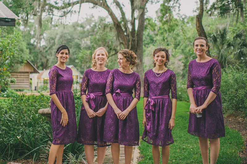 Rustic Vintage Purple and Green Florida Wedding via TheELD.com