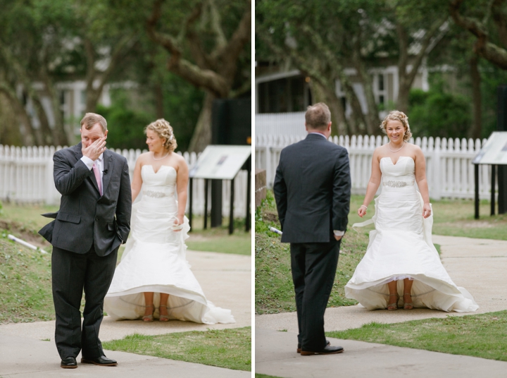 Bald Head Island Pink and Navy Wedding via TheELD.com