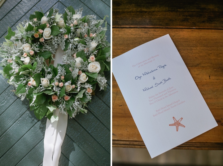 Bald Head Island Pink and Navy Wedding via TheELD.com