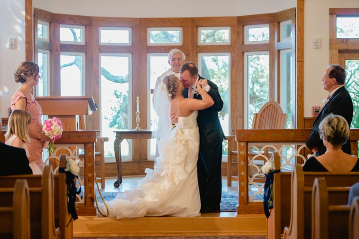 Bald Head Island Pink and Navy Wedding via TheELD.com