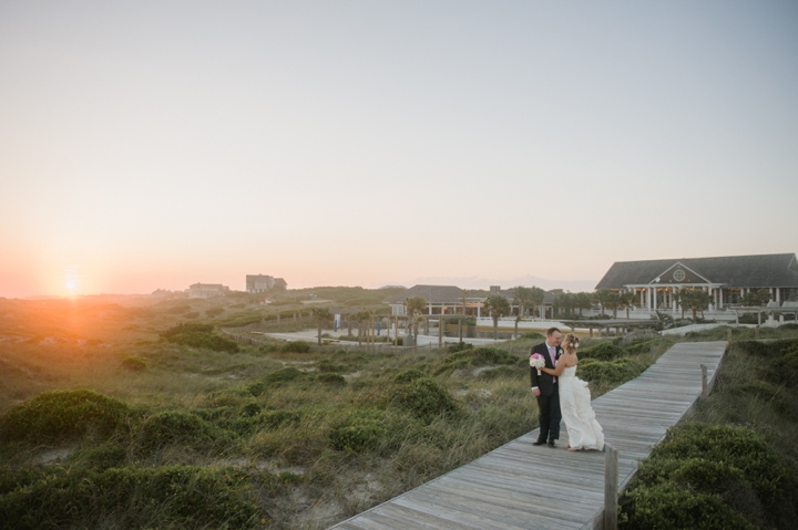 Bald Head Island Pink and Navy Wedding via TheELD.com