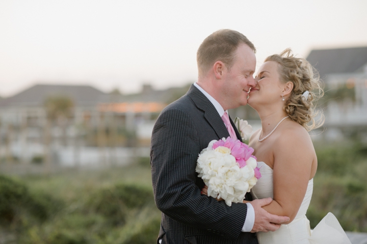 Bald Head Island Pink and Navy Wedding via TheELD.com