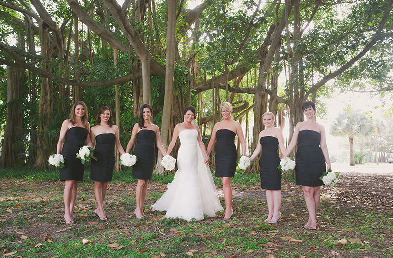 Classic Chic Black and White Florida Wedding via TheELD.com