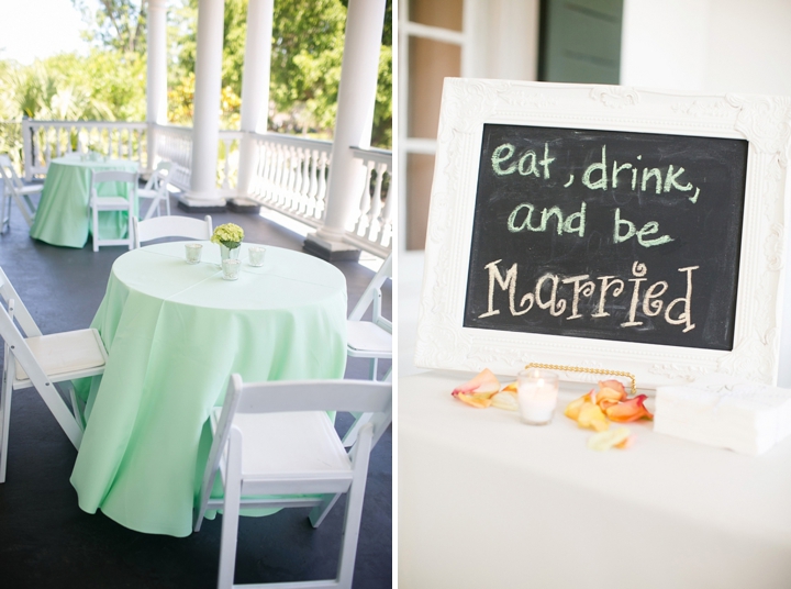 A South Carolina Peach and Mint Wedding via TheELD.com