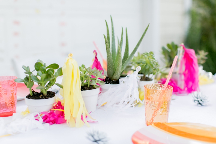 Eclectic Coral, Pink and Yellow Wedding Ideas via TheELD.com