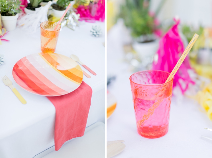 Eclectic Coral, Pink and Yellow Wedding Ideas via TheELD.com