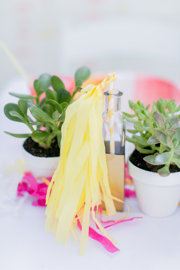 Eclectic Coral, Pink and Yellow Wedding Ideas via TheELD.com