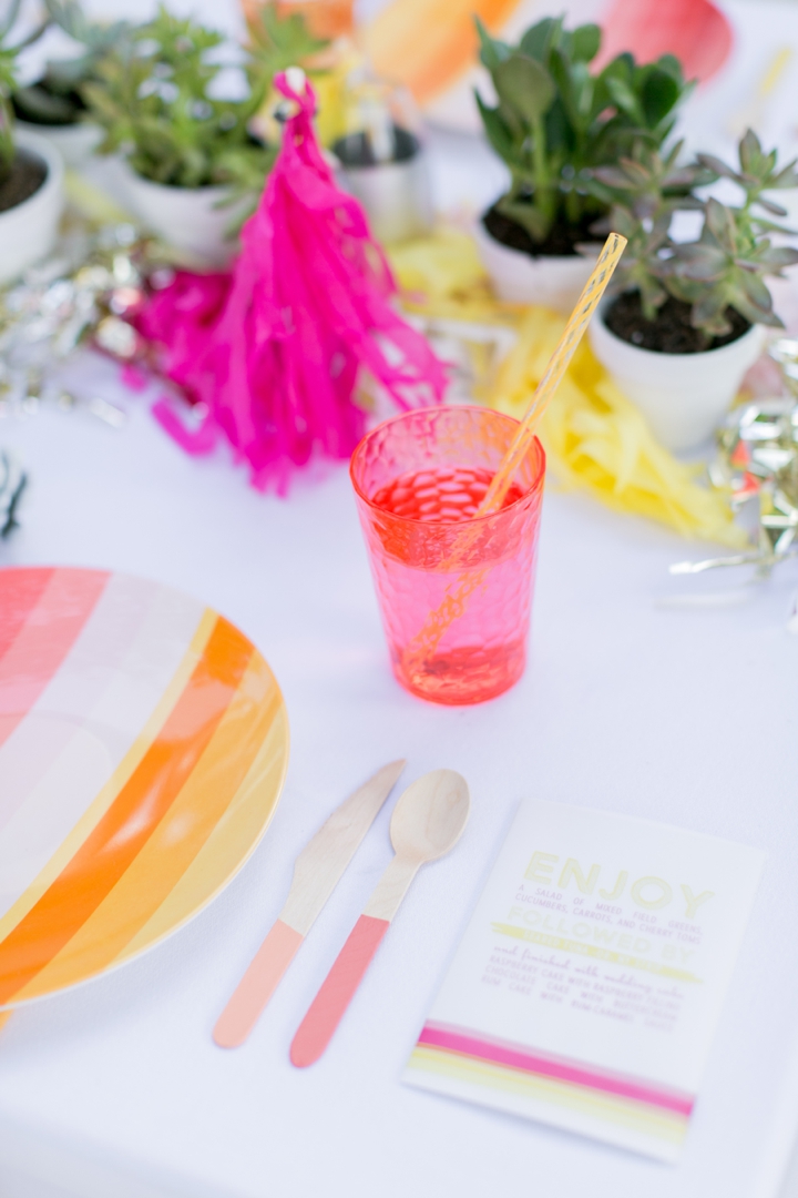 Eclectic Coral, Pink and Yellow Wedding Ideas via TheELD.com