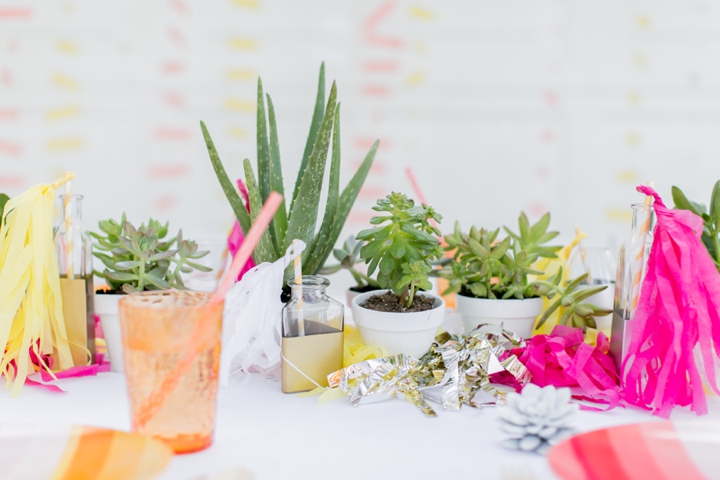 Eclectic Coral, Pink and Yellow Wedding Ideas via TheELD.com