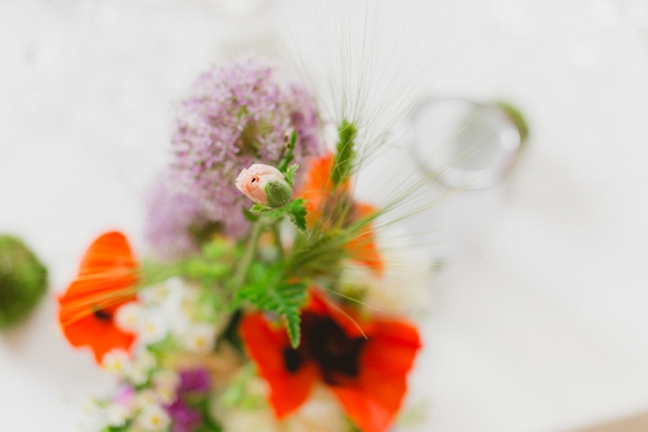 Eclectic Lavender and Red Wedding via TheELD.com