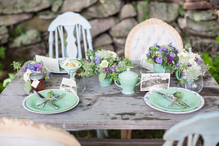 Eco Friendly Lavender and Mint Wedding Inspiration via TheELD.com