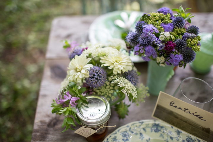 Eco Friendly Lavender and Mint Wedding Inspiration via TheELD.com