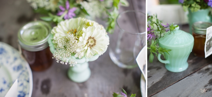 Eco Friendly Lavender and Mint Wedding Inspiration via TheELD.com