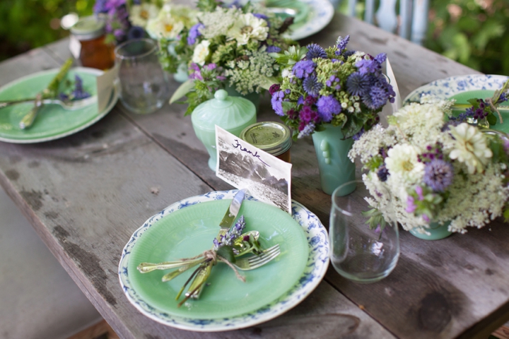 Eco Friendly Lavender and Mint Wedding Inspiration via TheELD.com