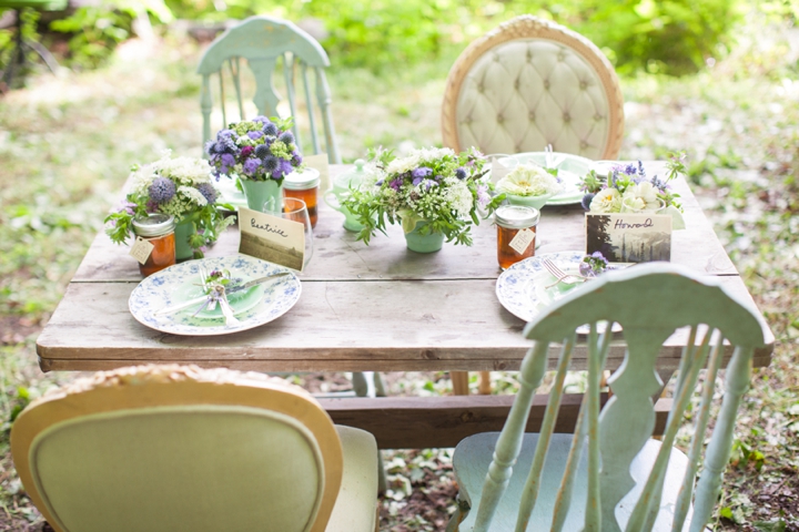 Eco Friendly Lavender and Mint Wedding Inspiration via TheELD.com