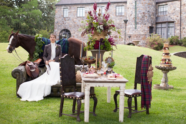 Elegant Equestrian Inspired Wedding Ideas via TheELD.com