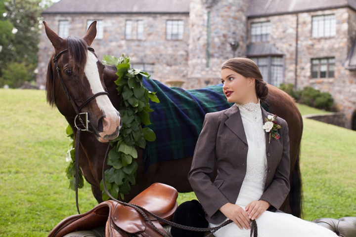 Elegant Equestrian Inspired Wedding Ideas via TheELD.com