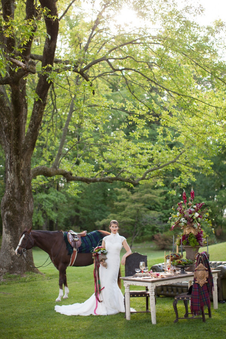 Elegant Equestrian Inspired Wedding Ideas via TheELD.com