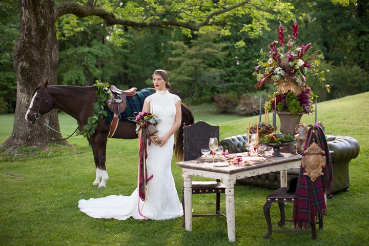 Elegant Equestrian Inspired Wedding Ideas via TheELD.com