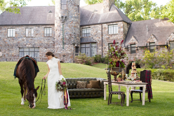 Elegant Equestrian Inspired Wedding Ideas via TheELD.com