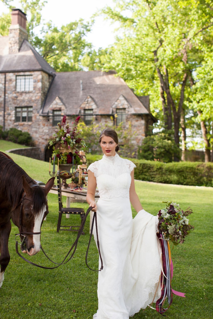 Elegant Equestrian Inspired Wedding Ideas via TheELD.com