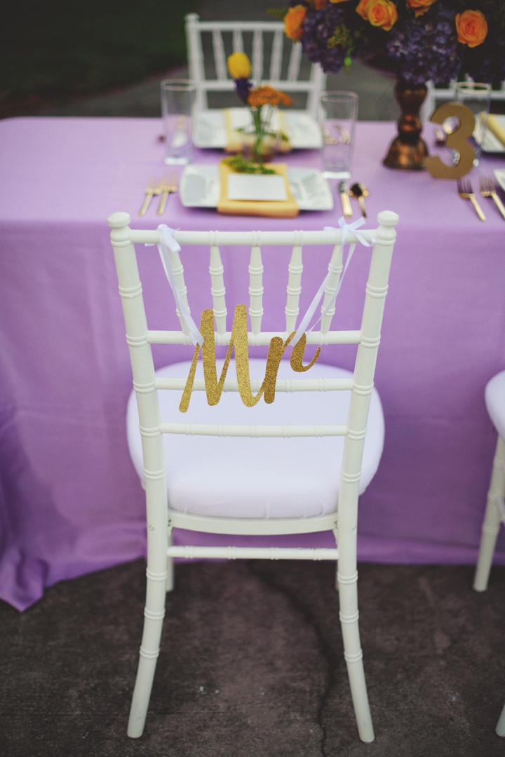 Elegant Lavender and Yellow Wedding Ideas via TheELD.com