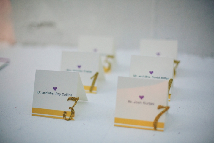 Elegant Lavender and Yellow Wedding Ideas via TheELD.com