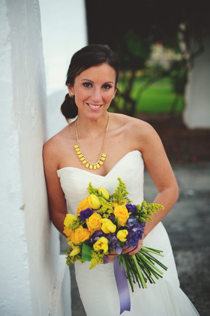 Elegant Lavender and Yellow Wedding Ideas via TheELD.com