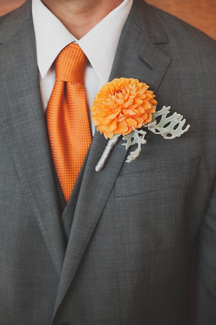 Handmade Orange, Yellow and Blue Wedding via TheELD.com