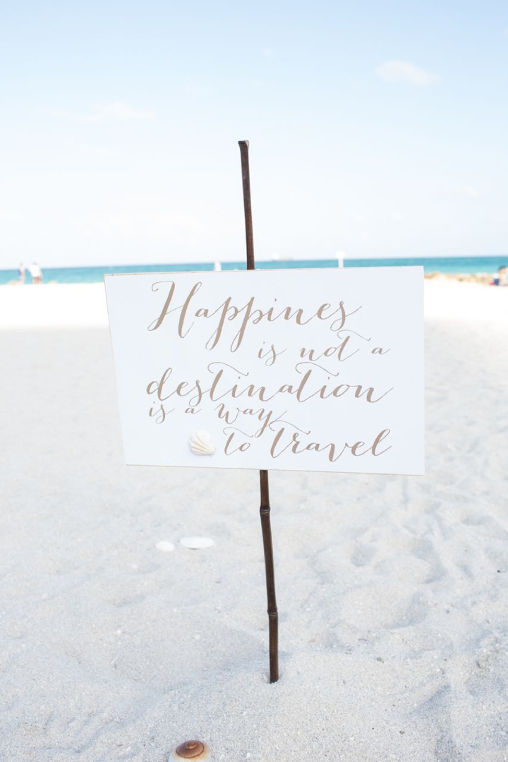 An Intimate Organic Beach Wedding via TheELD.com