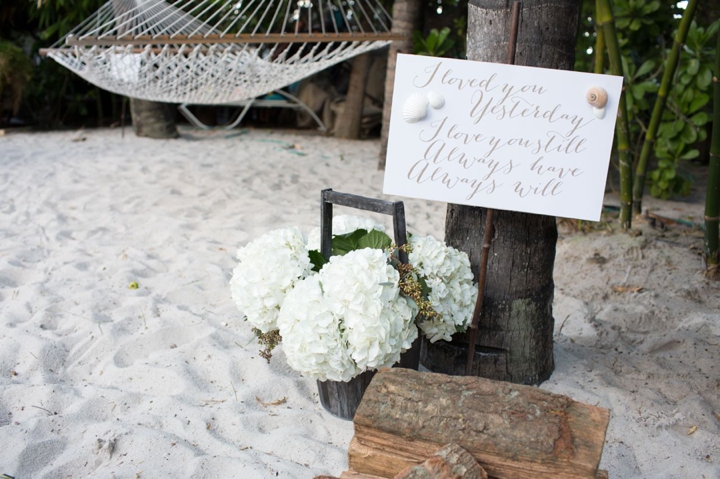 An Intimate Organic Beach Wedding via TheELD.com