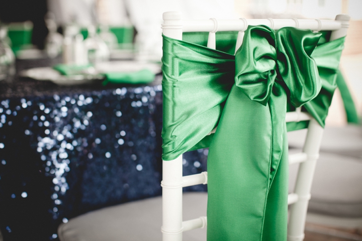 Modern Elegant Emerald and Navy Wedding via TheELD.com