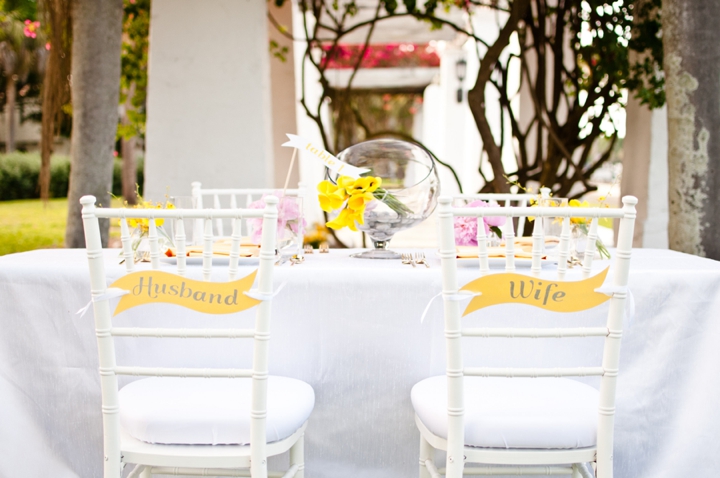 Modern Pink and Yellow Wedding Ideas via TheELD.com