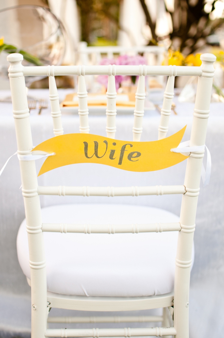 Modern Pink and Yellow Wedding Ideas via TheELD.com