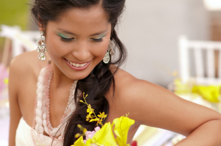 Modern Pink and Yellow Wedding Ideas via TheELD.com